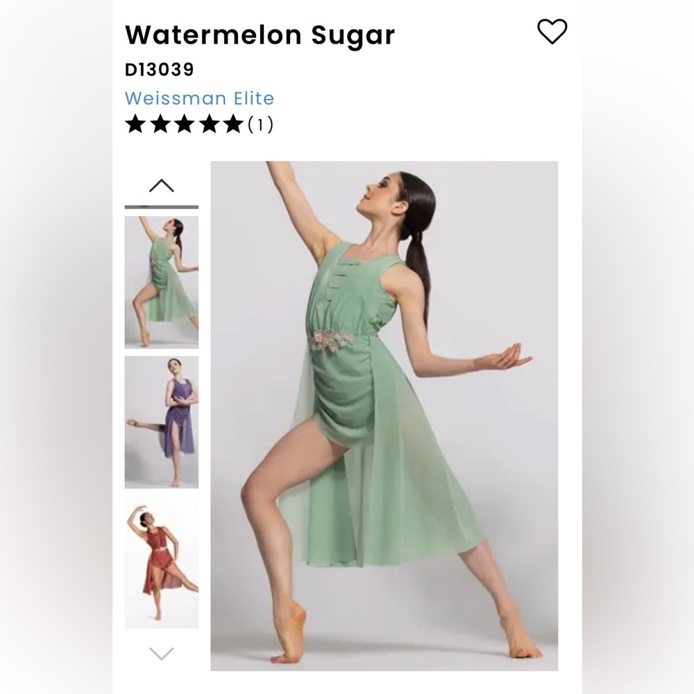 Weissman Watermelon Sugar Green Dance Dress